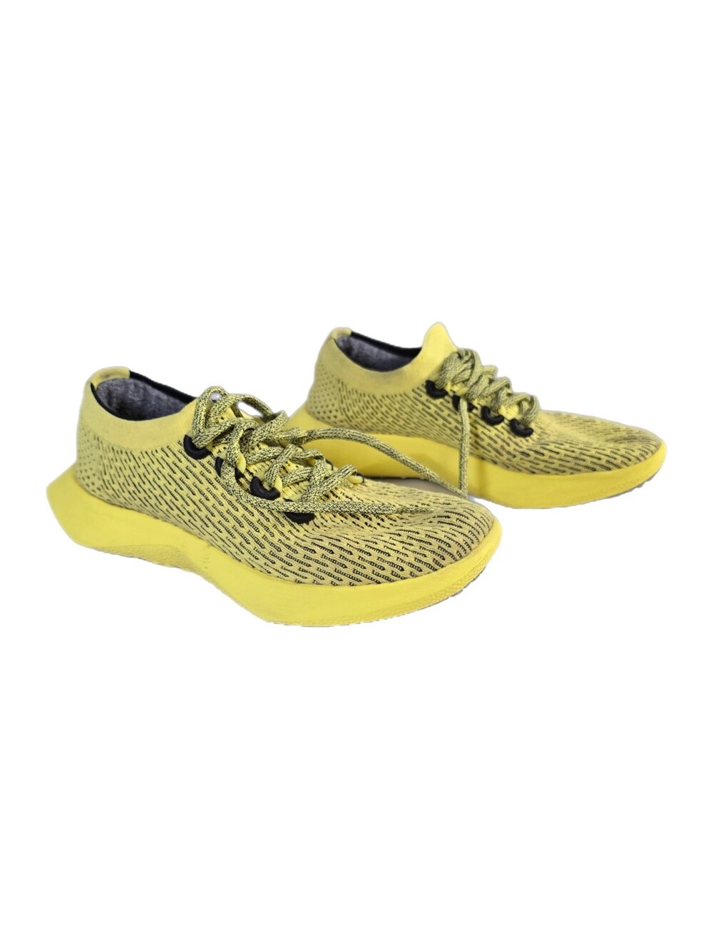 AllBirds TD2 Tree Dasher 2 Walking Shoes Womens Size 7.5 All Over Yellow / Black